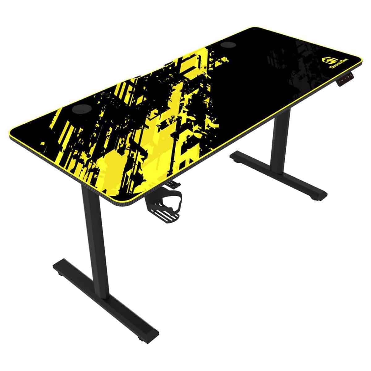GamerTek Yellow/Black GT-Elevate X Gaming Desk