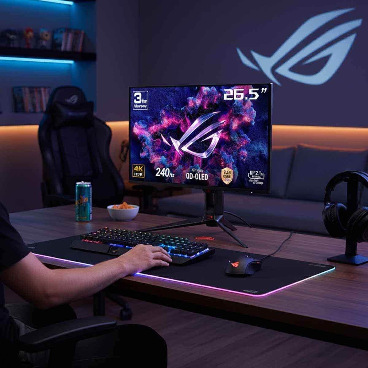 ASUS 26.5" ROG Swift OLED PG27UCDM Gaming Monitor