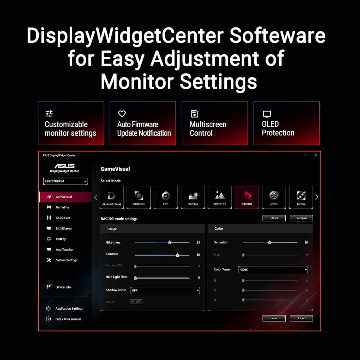 ASUS 26.5" ROG Swift OLED PG27UCDM Gaming Monitor
