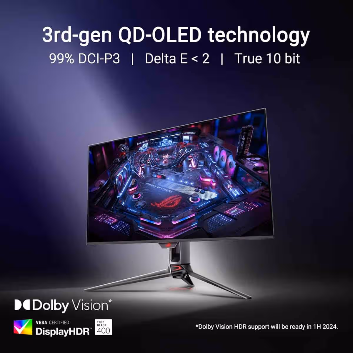 أسوس روج سويفت OLED PG32UCDM شاشة ألعاب 31.5 بوصة