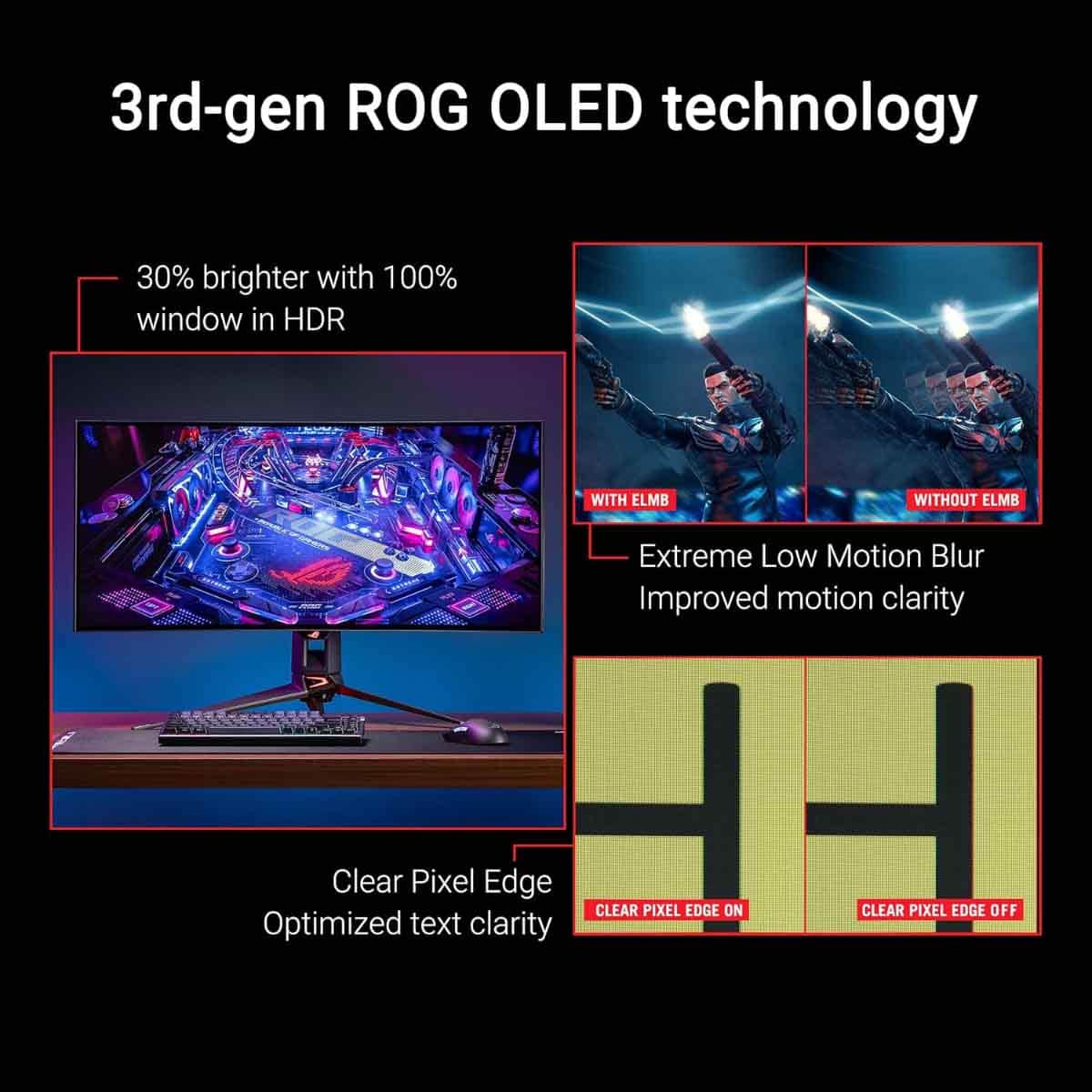 ASUS 39" ROG Swift OLED PG39WCDM Gaming Monitor