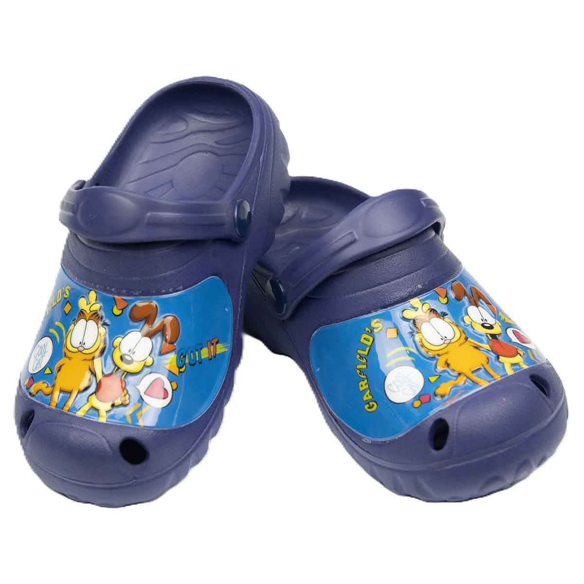 Garfield 23-24 EU Dark Blue Lightweight & Comfortable Slip-On Sandals Kids Klogs Boys