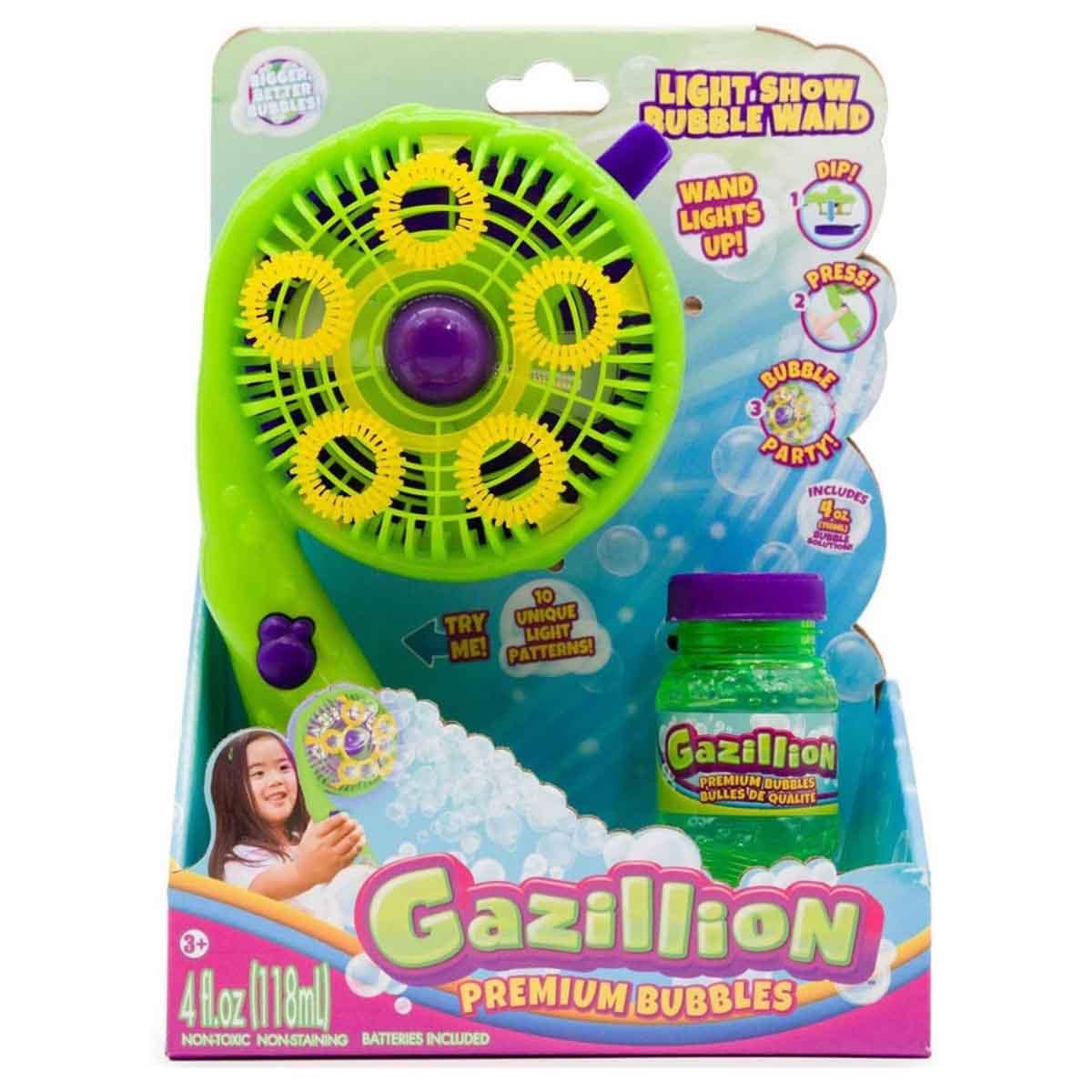 Gazillion Light Show Wand Bubbles Maker Unisex, 3-4 Years