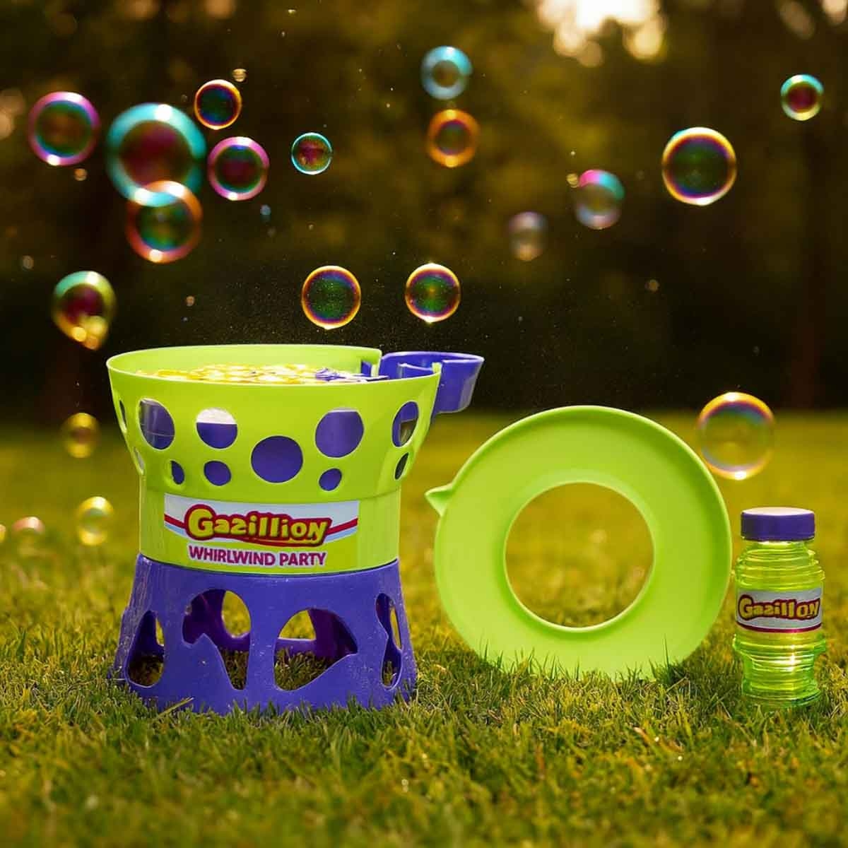 Gazillion Whirlwind Party Electronic Bubble Machine with Solution Bottle Unisex, 3-4 Years