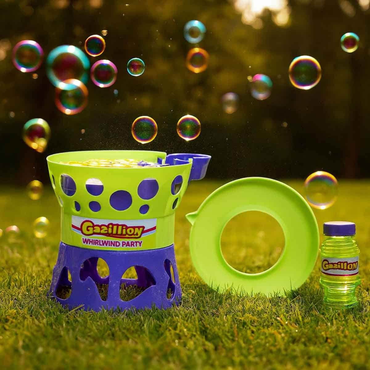 Gazillion Whirlwind Party Electronic Bubble Machine with Solution Bottle Unisex, 3-4 Years