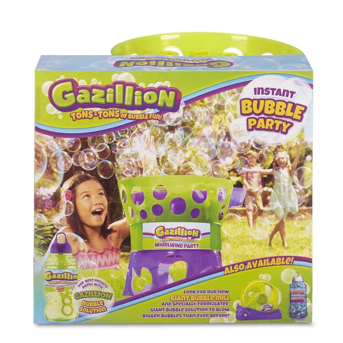 Gazillion Whirlwind Party Electronic Bubble Machine with Solution Bottle Unisex, 3-4 Years