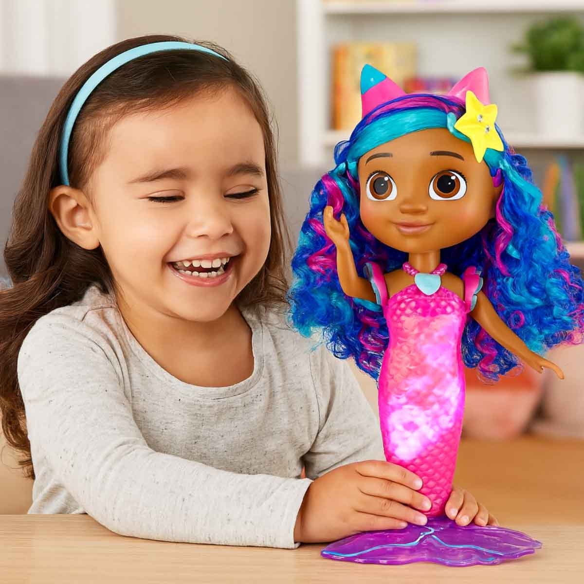Gabby's Dollhouse 14" Movie Feature Mermaid Doll Unisex, 3-4 Years