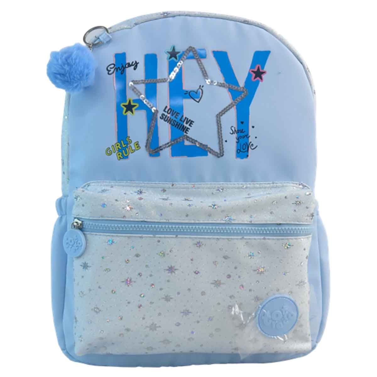 حقيبة ظهر مدرسية بسحابات متينة وأحزمة قابلة للتعديل مقاس 18 انش