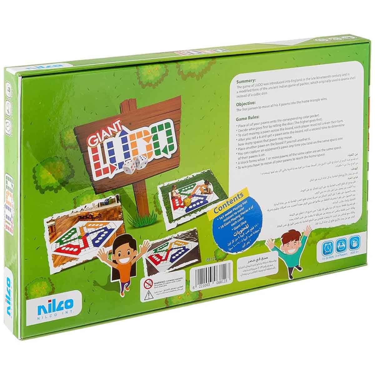 Nilco Giant Ludo Game Unisex, 3-4 Years