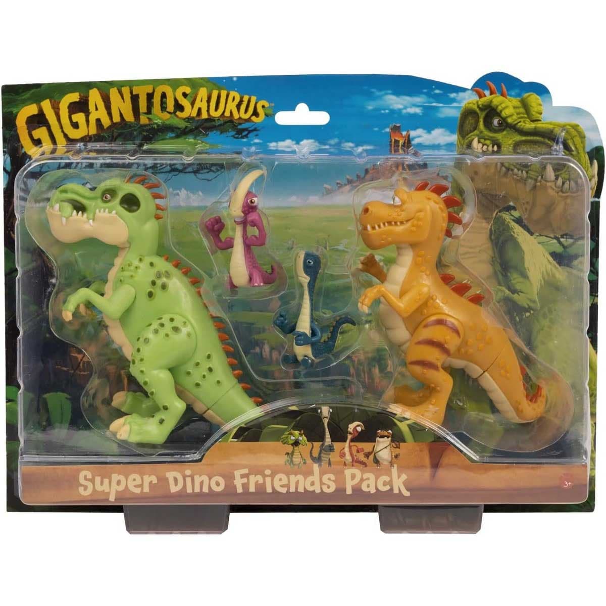 Gigantosaurus 4-Piece Giganto Deluxe Scene Animal Figure Set Unisex, 3 - 4 Years