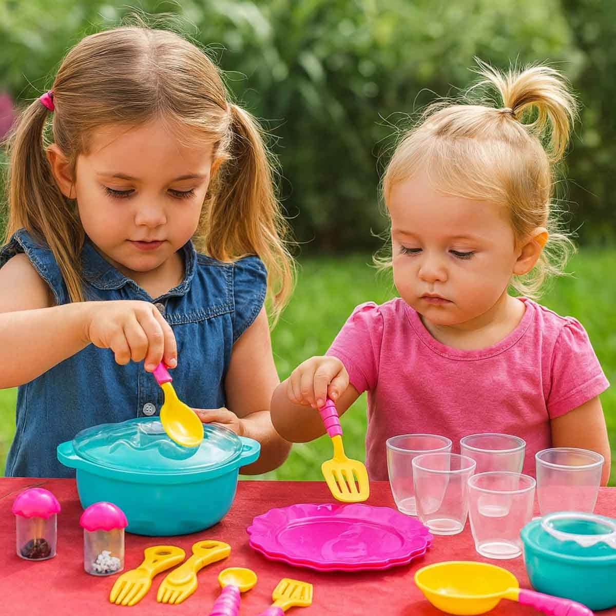 Giggles Dinnerware Set Kitchen Toy Girls, 3-4 Years