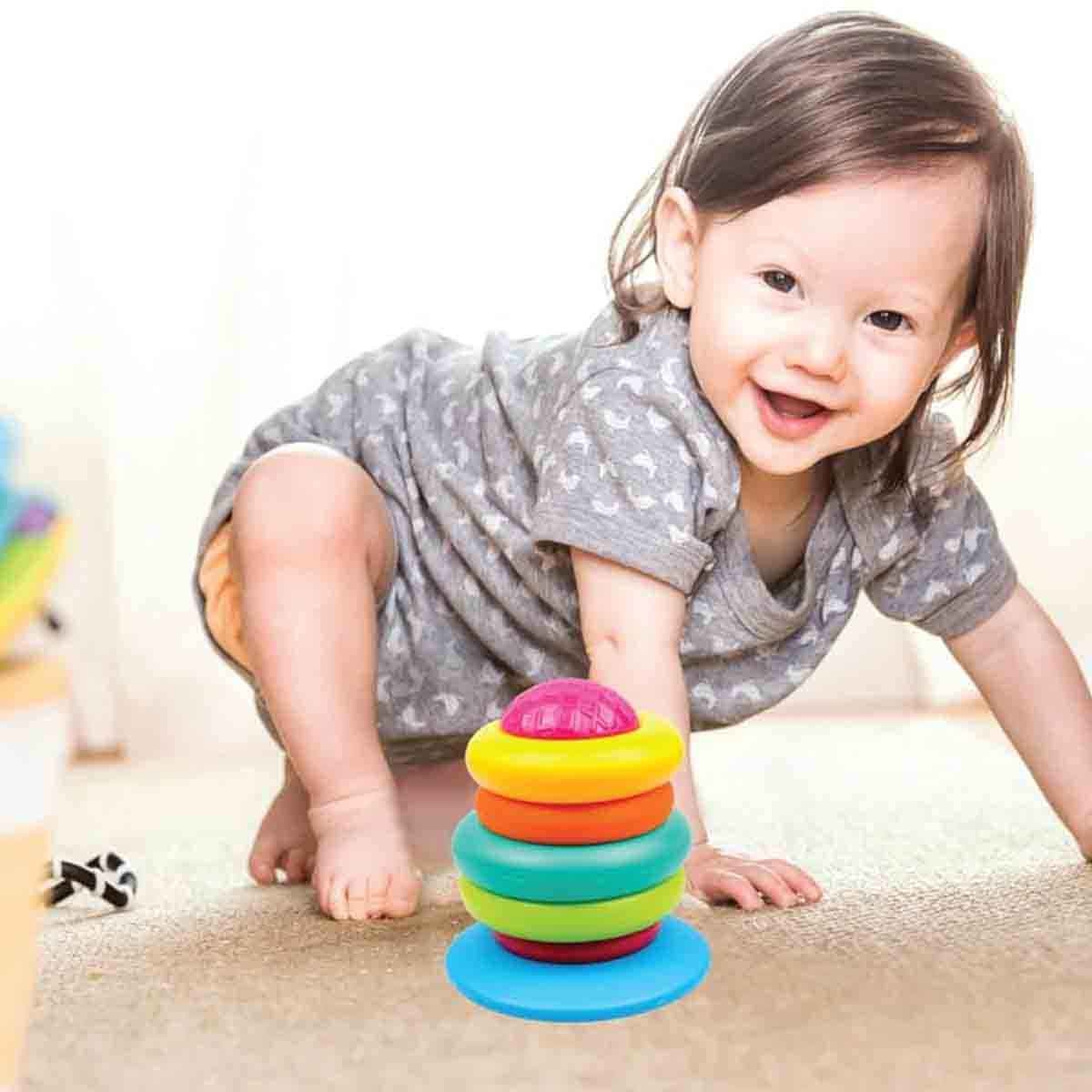 جيجلز لعبة تكديس الحلقات للرضع عمر 0-2 سنوات