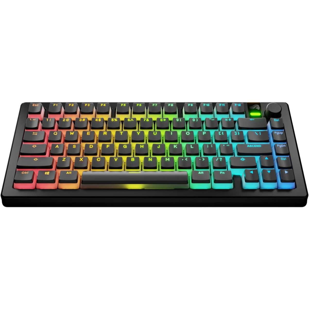 أغطية مفاتيح ألعاب ميكانيكية Glorious Black Aura V3 بتصميم أمريكي