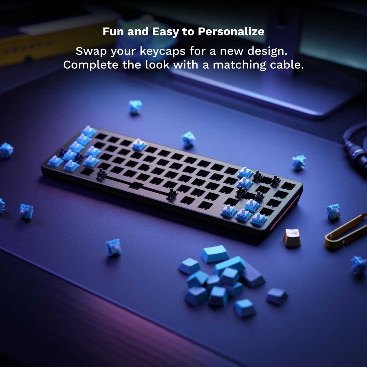 لوحة مفاتيح Glorious GMMK2 RGB ANSI Layout Barebone