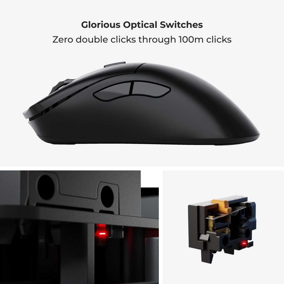 ماوس الألعاب التنافسي اللاسلكي Glorious Black Model D 2 PRO بتردد 1 كيلو هرتز