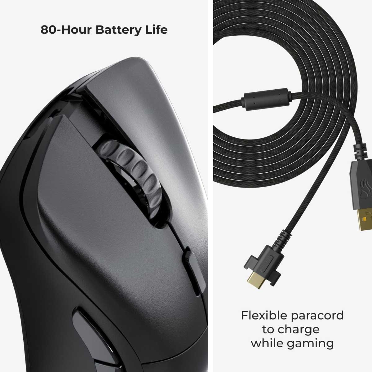 ماوس الألعاب التنافسي اللاسلكي Glorious Black Model D 2 PRO بتردد 1 كيلو هرتز