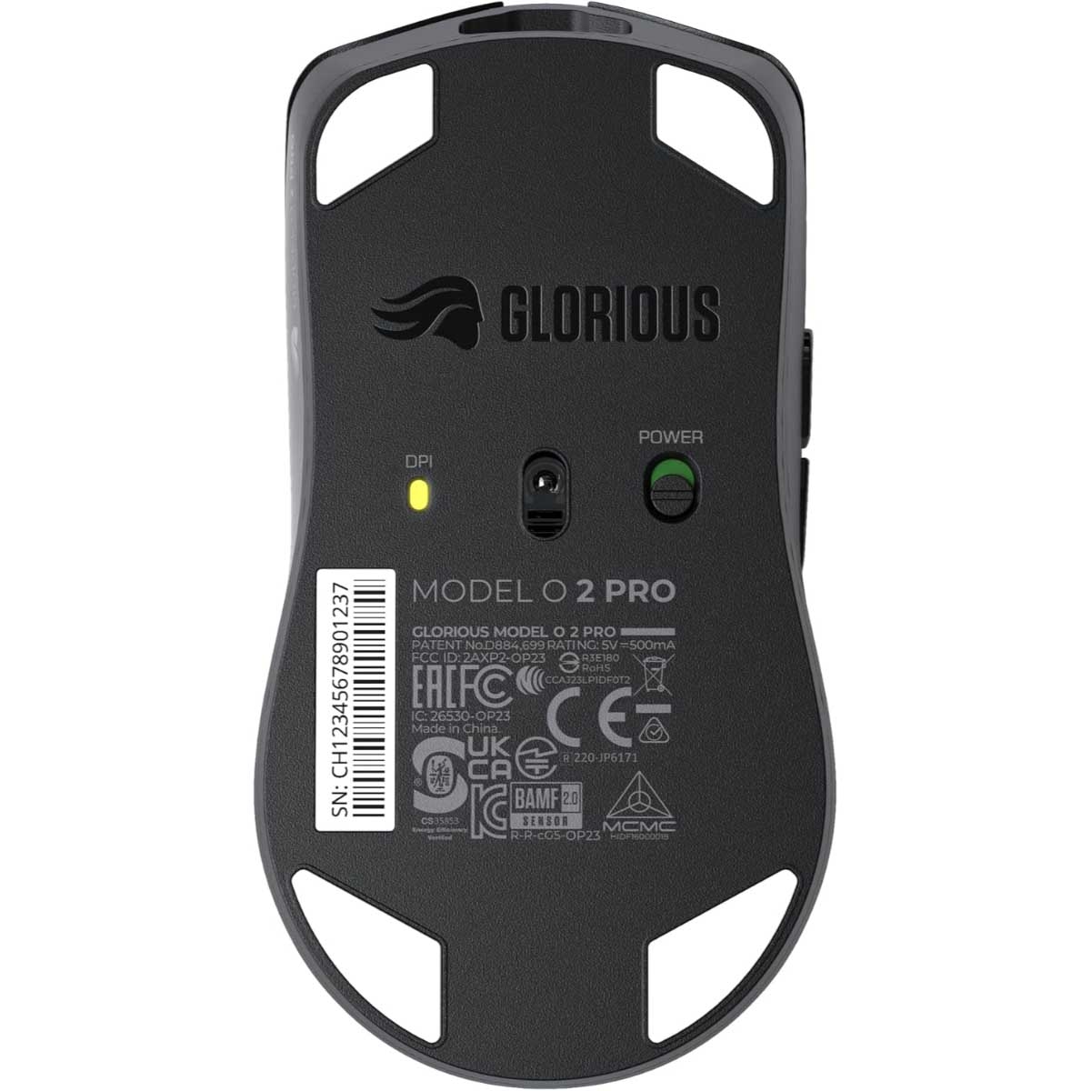 ماوس الألعاب التنافسي اللاسلكي Glorious Black Model O 2 PRO بتردد 1 كيلو هرتز