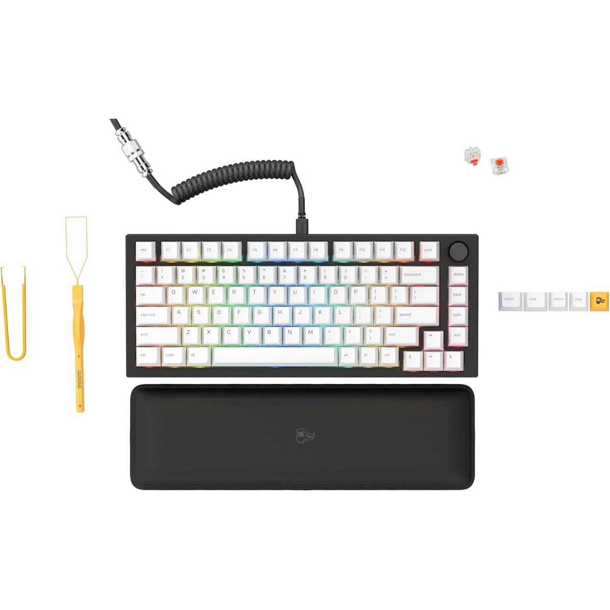 لوحة مفاتيح الألعاب الميكانيكية Glorious GMMK Pro Tenkeyless 75% مُجمّعة مسبقًا بإضاءة RGB