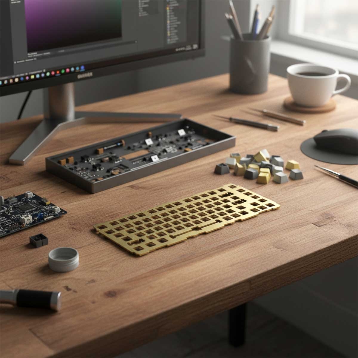 لوحة مفاتيح Glorious Gold GMMK Pro Tenkeyless 75%