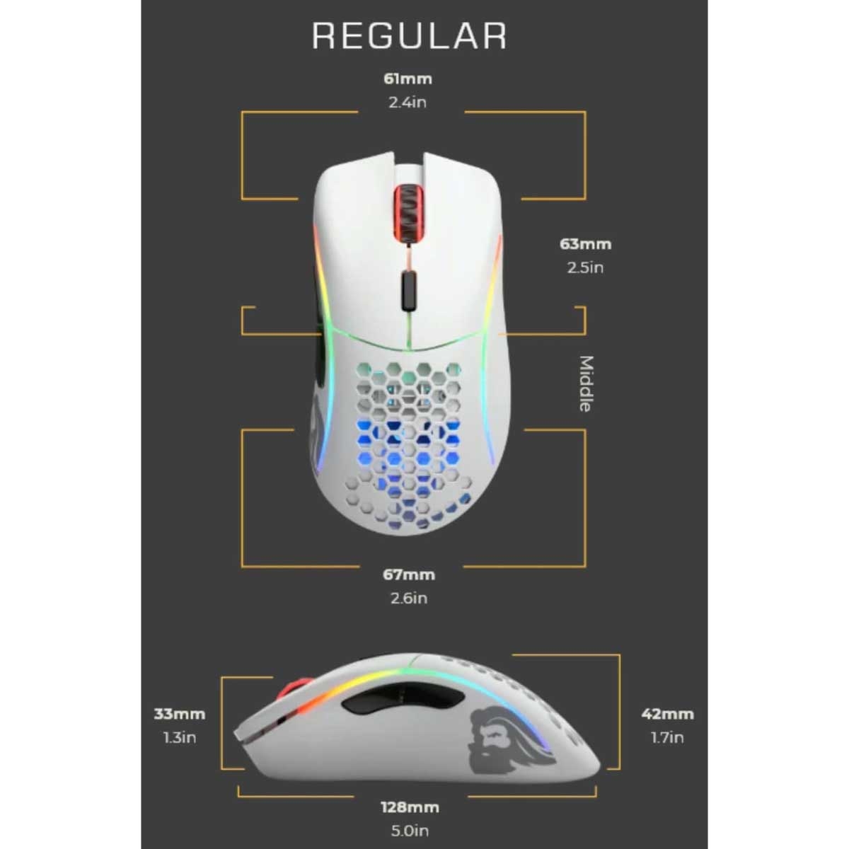 فأرة الألعاب اللاسلكية Glorious Model D