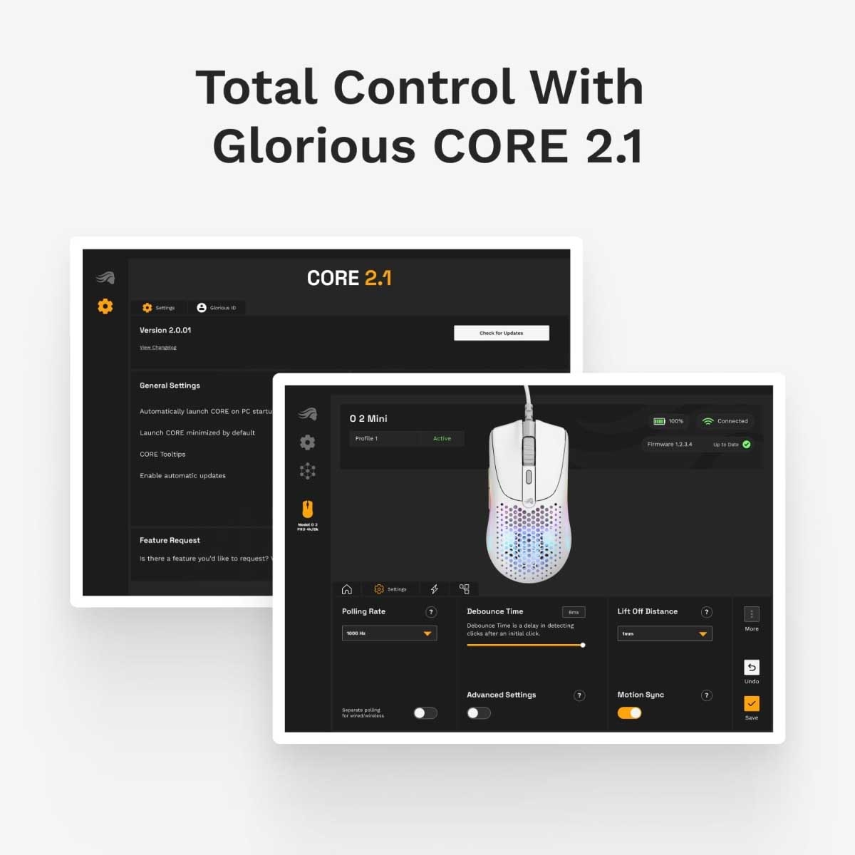 فأرة الألعاب السلكية الصغيرة Glorious Model O 2