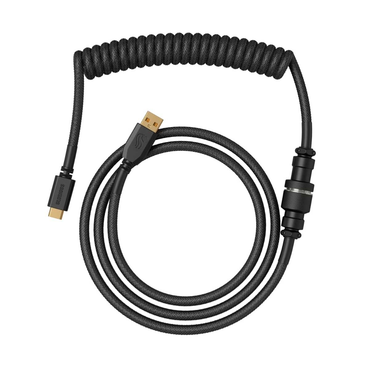 كابل USB-C ملفوف مصنوع يدويًا من Glorious