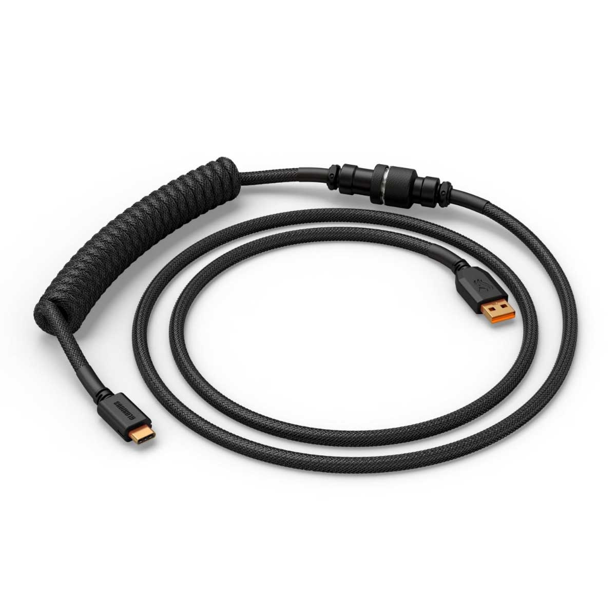 كابل USB-C ملفوف مصنوع يدويًا من Glorious