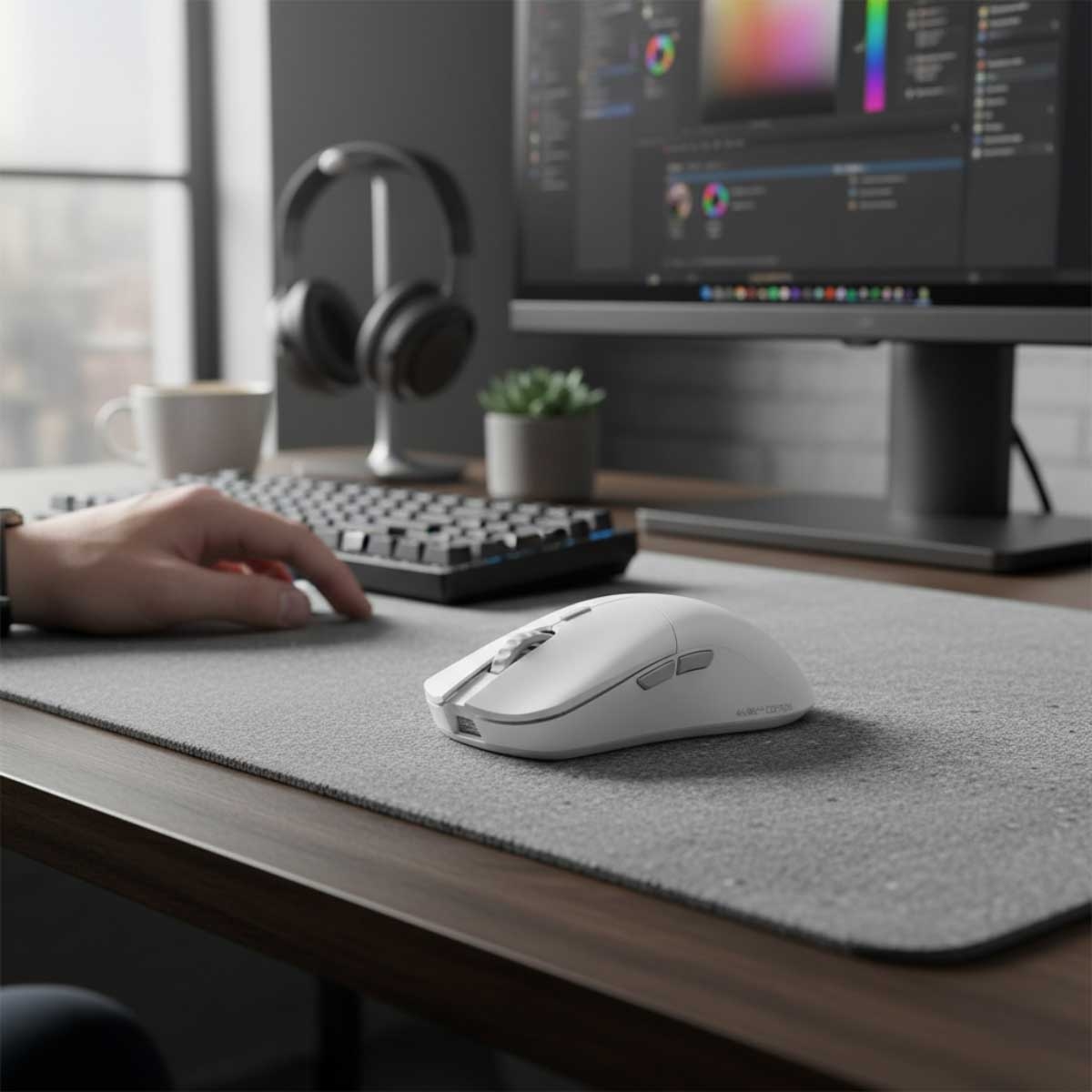 ماوس الألعاب اللاسلكي Glorious White Model O 2 PRO بدقة 4K/8K