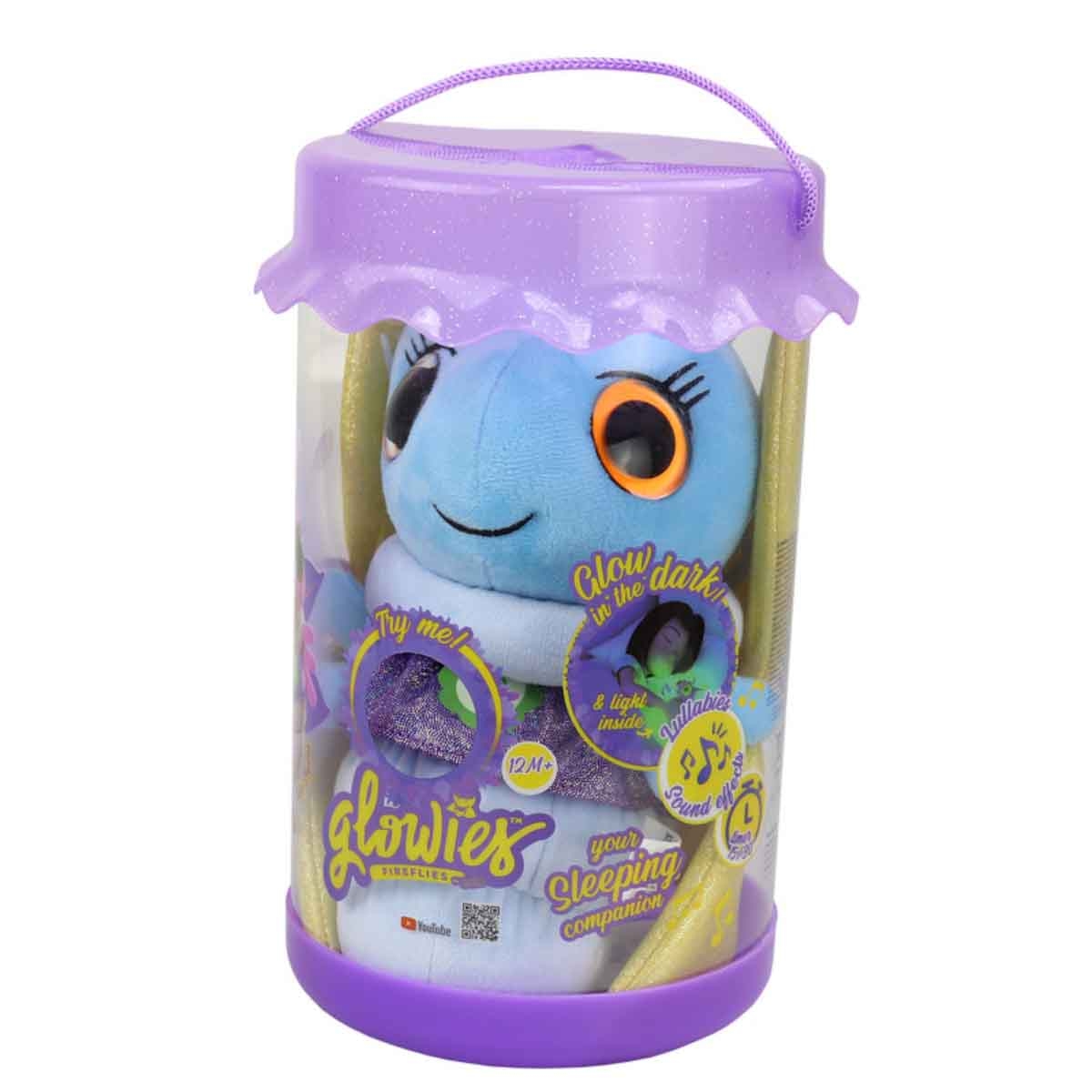 Glowies Blue Fireflies Nightlight Plush Toy Unisex, 3-4 Years