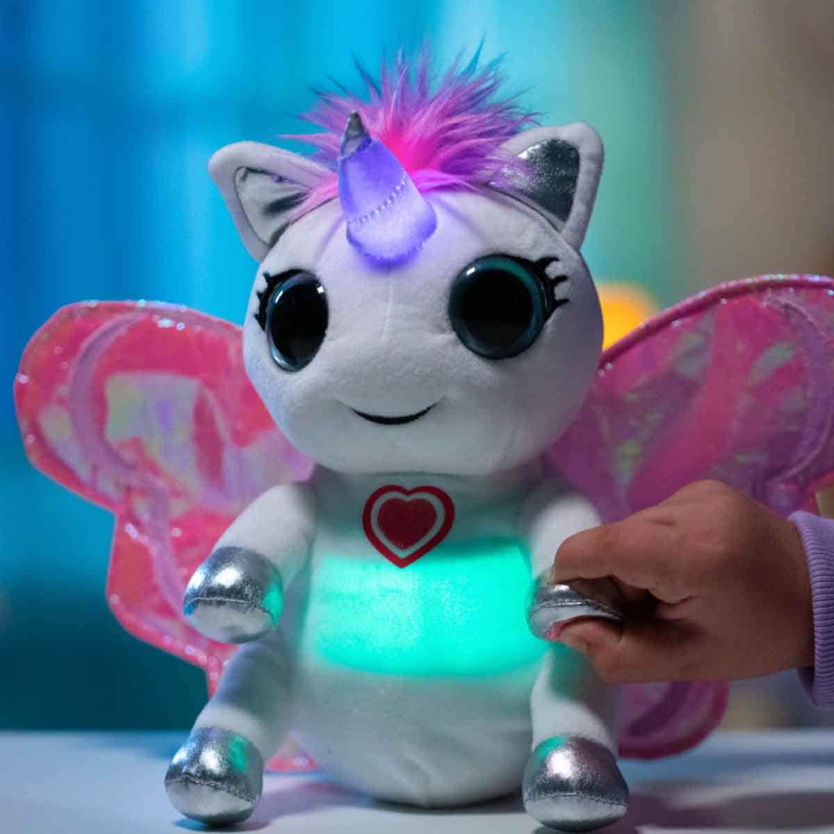 Glowies Unicorn Magic Touch Soft Sleeping Companion Plush Toy Unisex, 3-4 Years