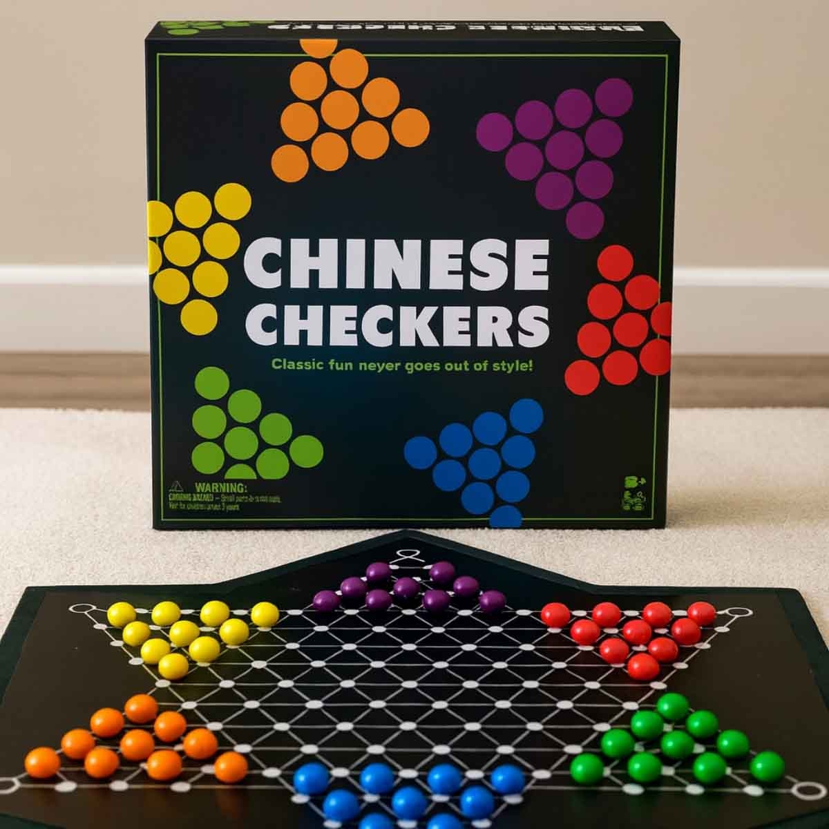 Spin Master Chinese Checkers Board Game Unisex, 8-10 Years