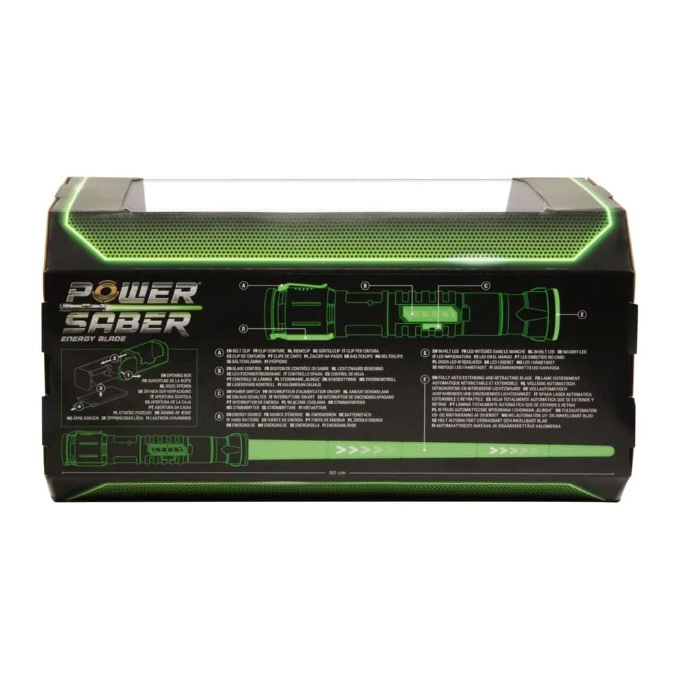 Goliath 35.4″ Roleplay Green Replica Power Lightsaber Unisex , 13+ Years