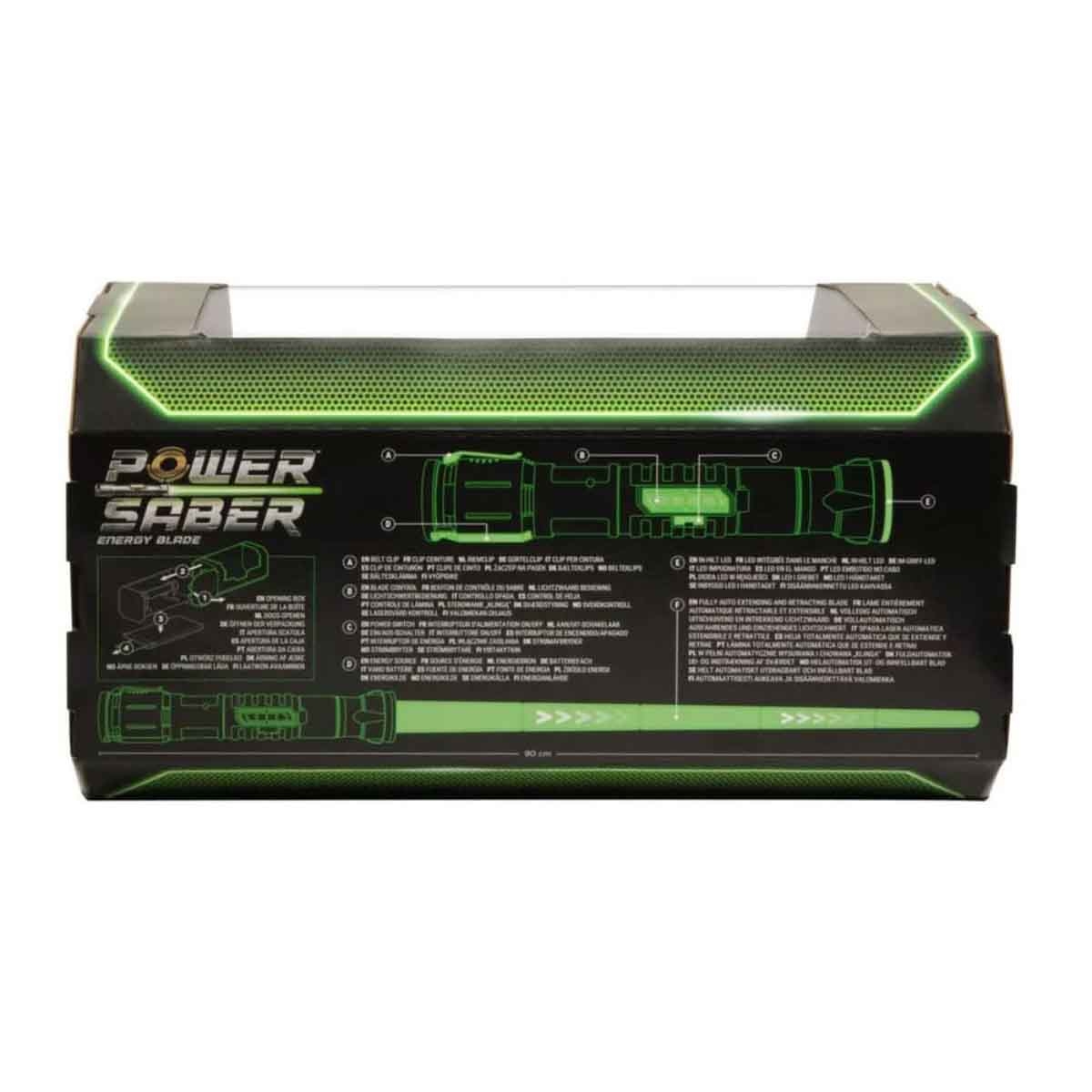Goliath 35.4″ Roleplay Green Replica Power Lightsaber Unisex , 13+ Years