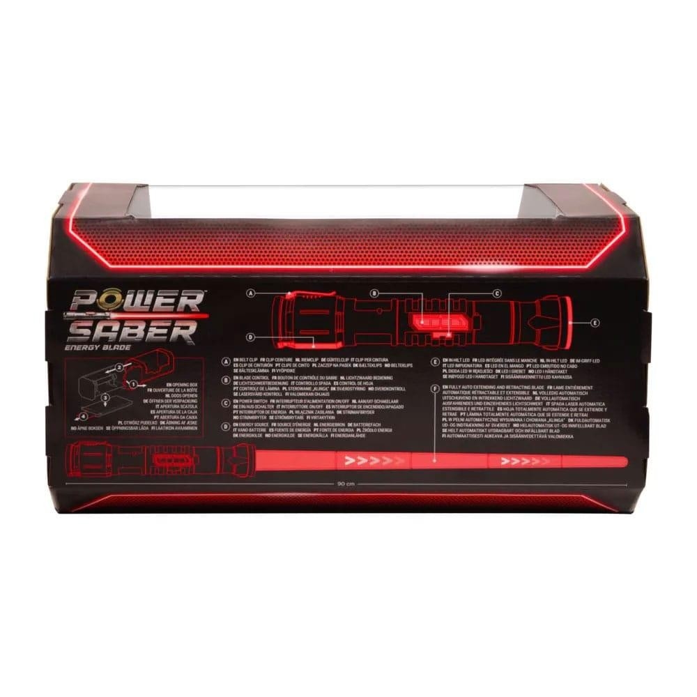 Goliath 35.4″ Roleplay Red Replica Power Lightsaber Unisex , 13+ Years