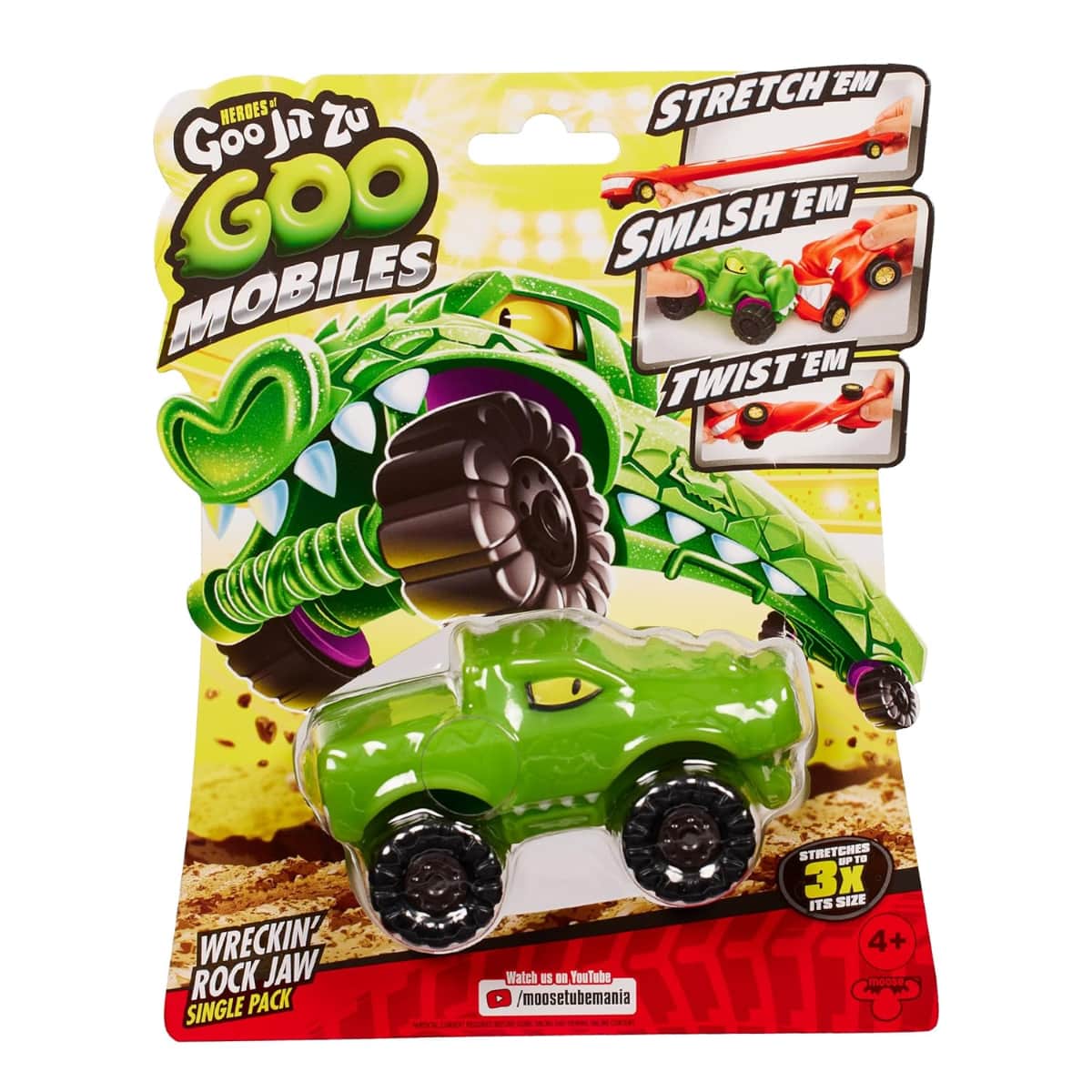 Goo Jit Zu Goo Mobiles Wreckin Rock Jaw Car Unisex, 5-7 Years