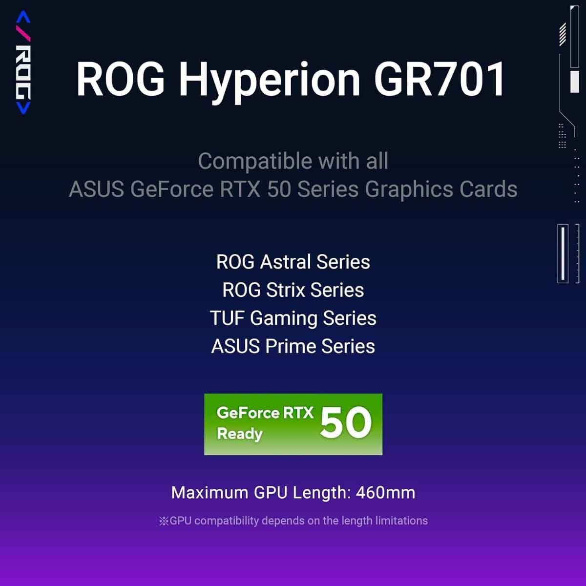 ASUS ROG Hyperion GR701 E-ATX Gaming PC Case