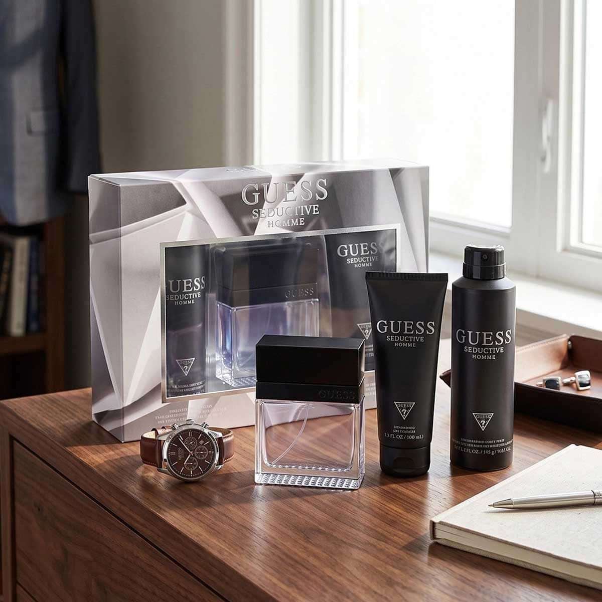 Guess Homme Eau De Toilette Gift Set for Men