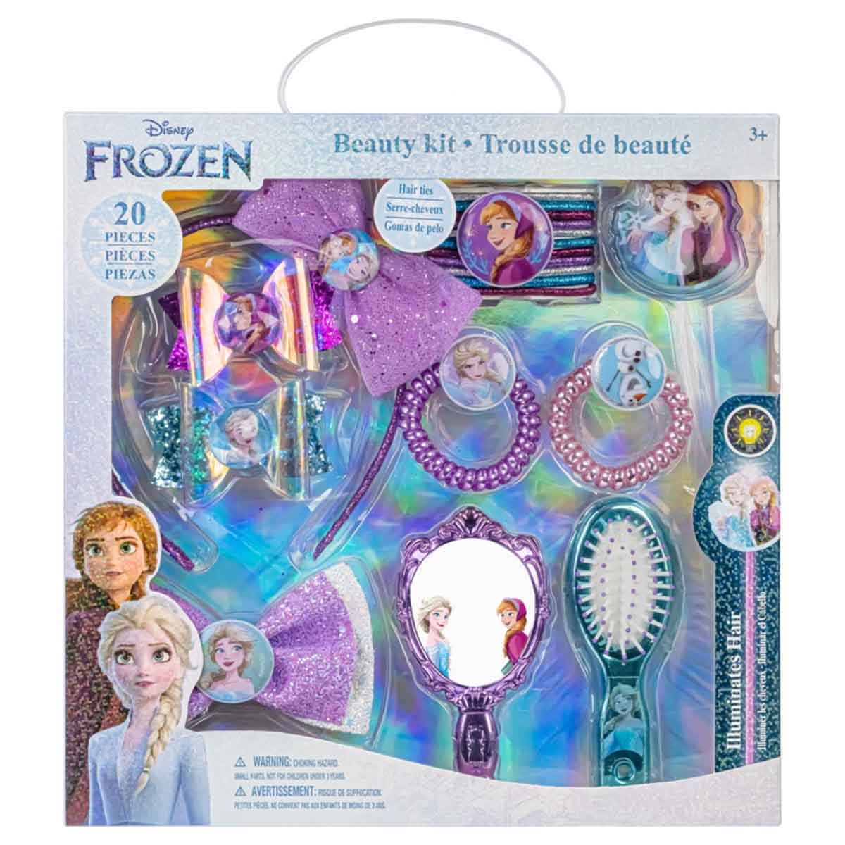 ديزني فروزن مجموعة كبيرة من إكسسوارات الشعر للبنات، من عمر 3-4 سنوات