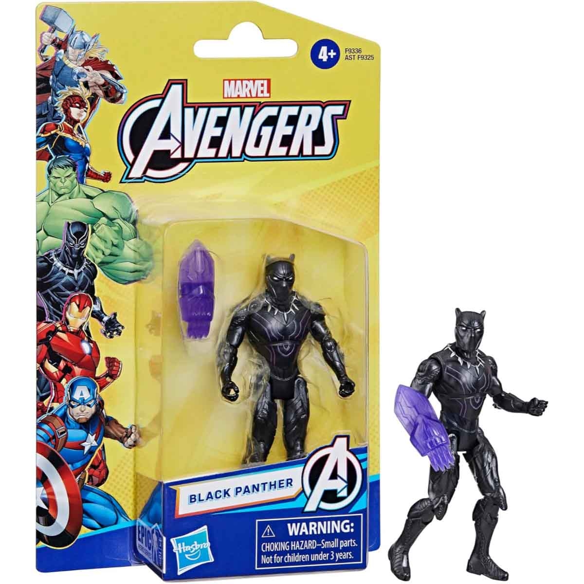 Hasbro 4" AVN Black Panther Action Figure Unisex, 5-7 Years