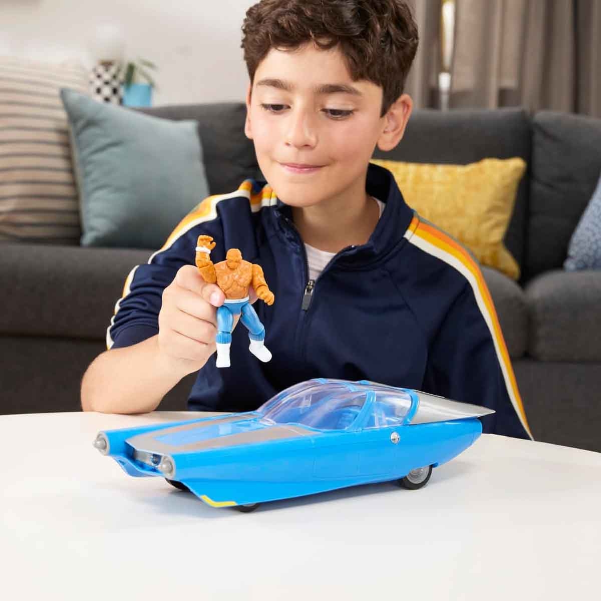 Hasbro 4 Inch Fantastic 4 Vehicle & Figure Playset Unisex, 5-7 Years