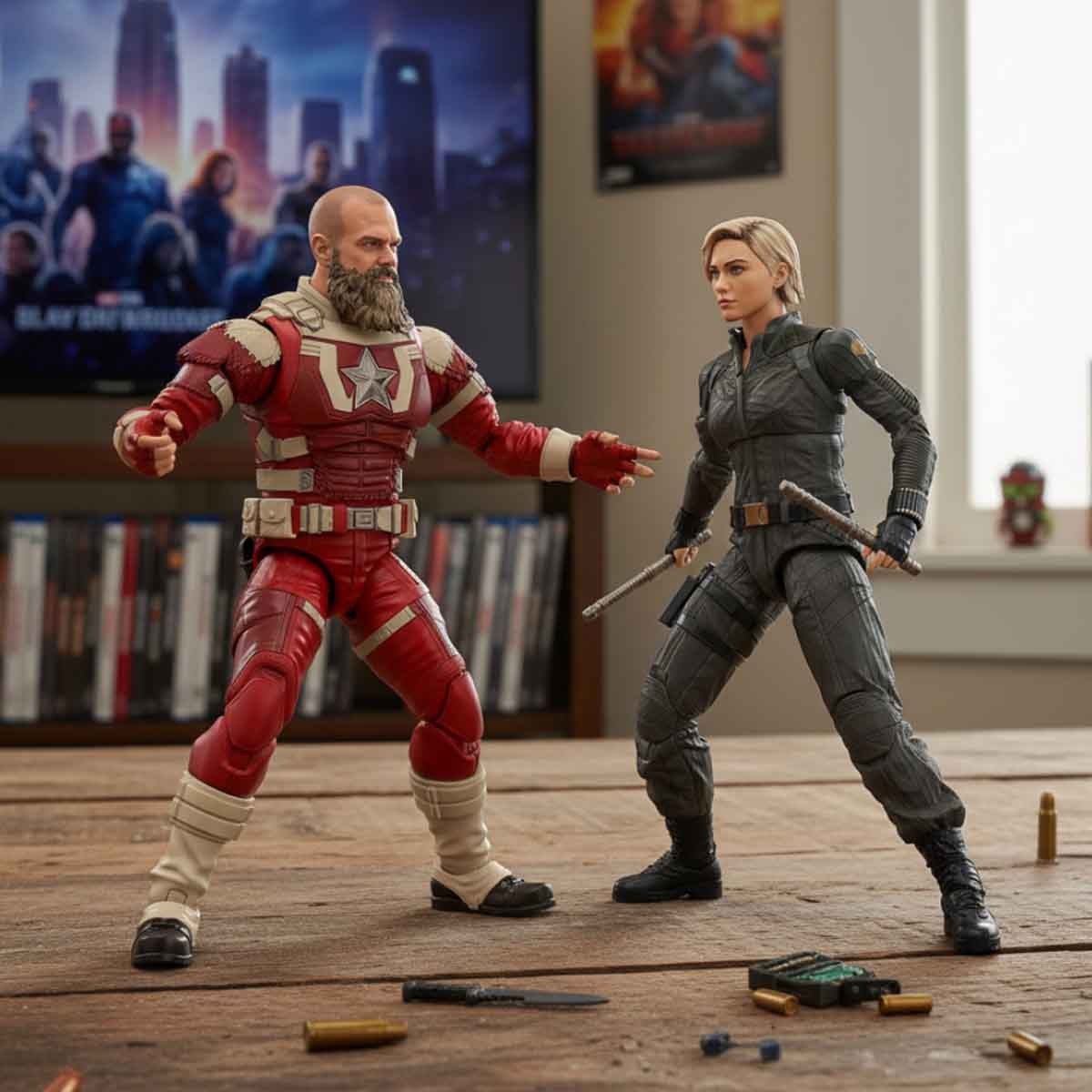 Hasbro AVN Legends Thunderbolts Yelena Belova & Red Guardian Action Figure Unisex, 5-7 Years