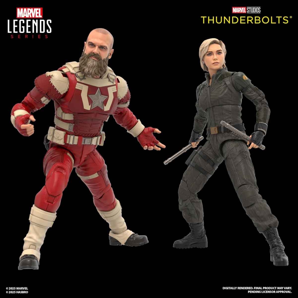 Hasbro AVN Legends Thunderbolts Yelena Belova & Red Guardian Action Figure Unisex, 5-7 Years