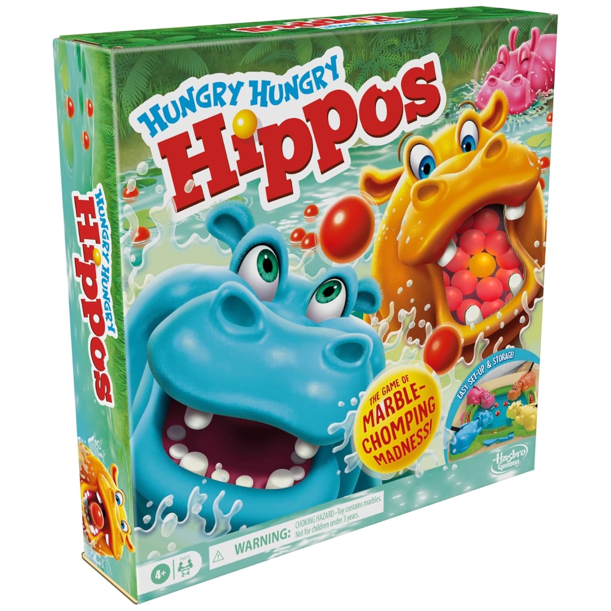 Hasbro Gaming Hungry Hungry Hippos Board Game Unisex, 5-7 Years