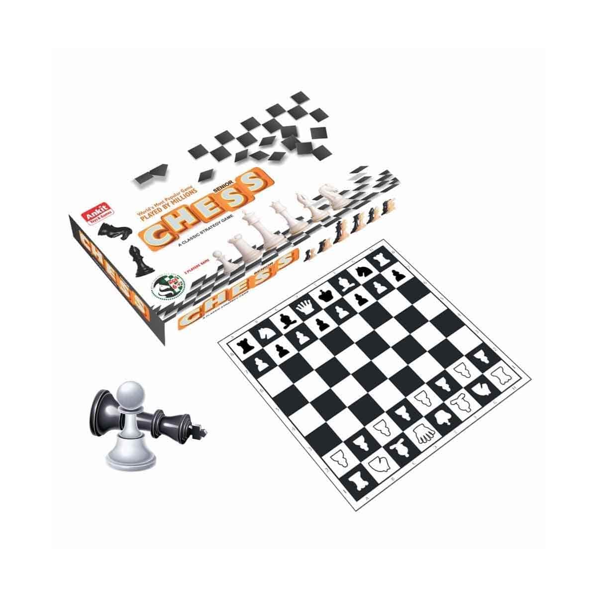 Hasbro Guess Who? & Operation Board Game with Ankit Toys Chess Bundle Pack Unisex, 5-7 Years