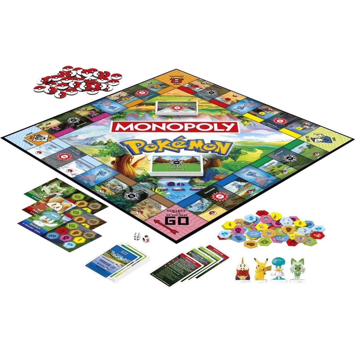 Hasbro Guess Who? Grab & Go! & Monopoly Pokémon Edition Board Game Bundle Unisex, 8-10 Years