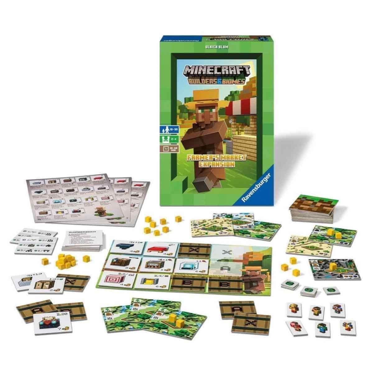 Hasbro Guess Who? Grab & Go! with Ravensburger Minecraft Expansion & Ankit Toys Family Board Game Bundle Unisex, 5-7 Years