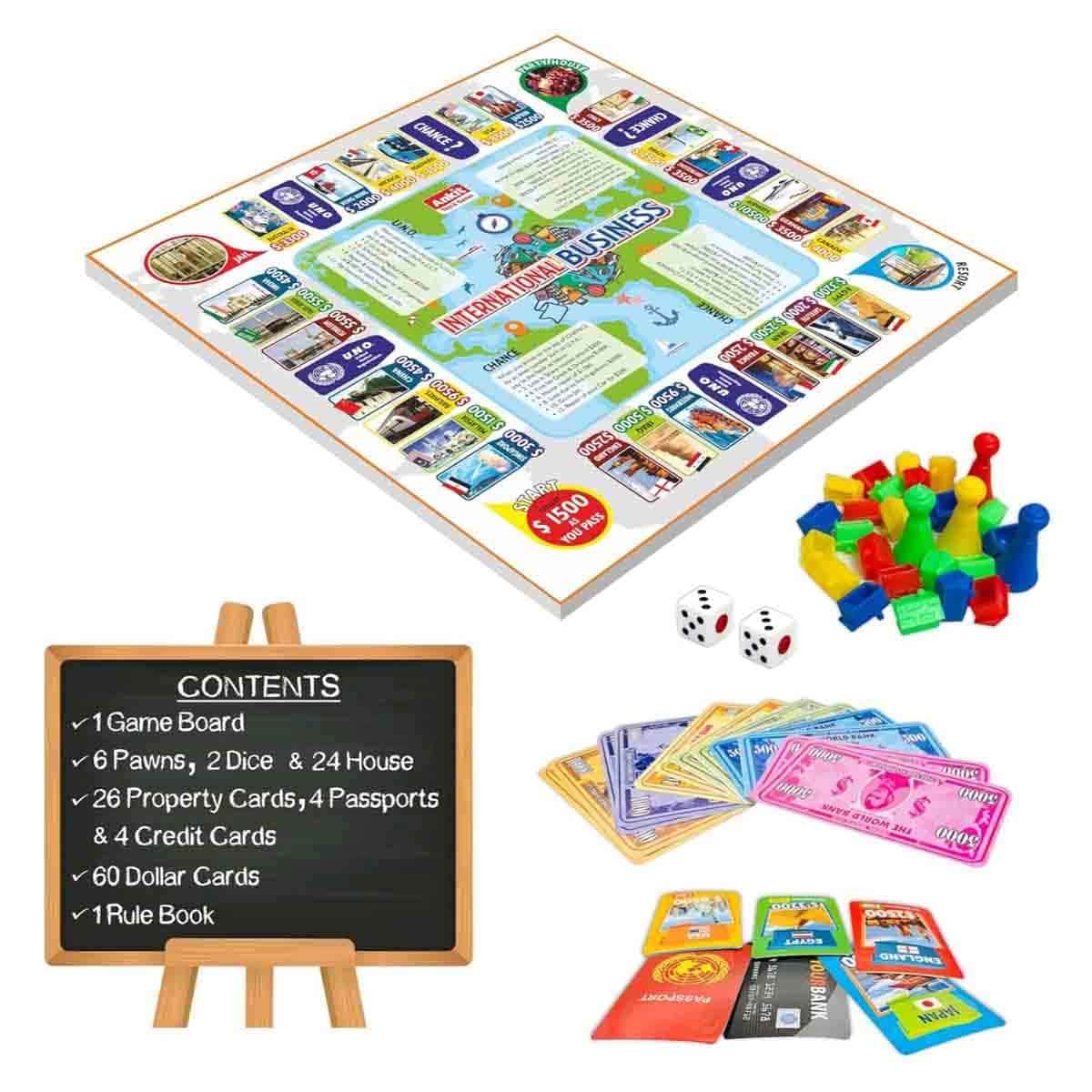 Hasbro Guess Who? with Ankit Toys 2-in-1 Ludo & International Business Board Game Bundle Pack Unisex, 5-7 Years