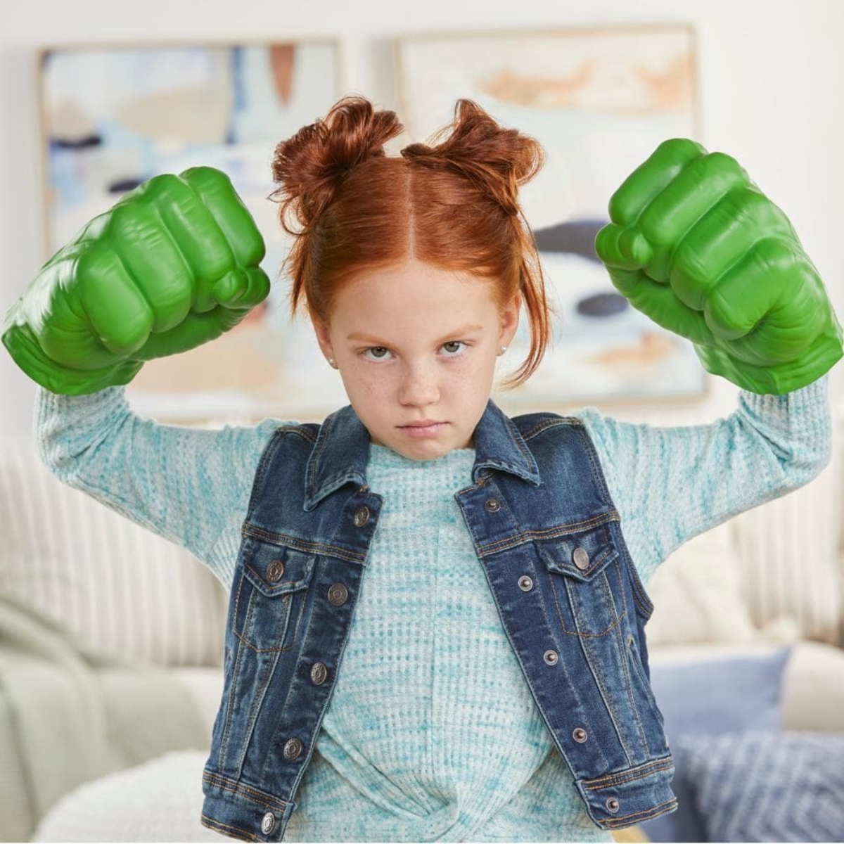 هاسبرو اكسسوارات أيدٍ جاما سماش لهالك للجنسين، 5-7 سنوات