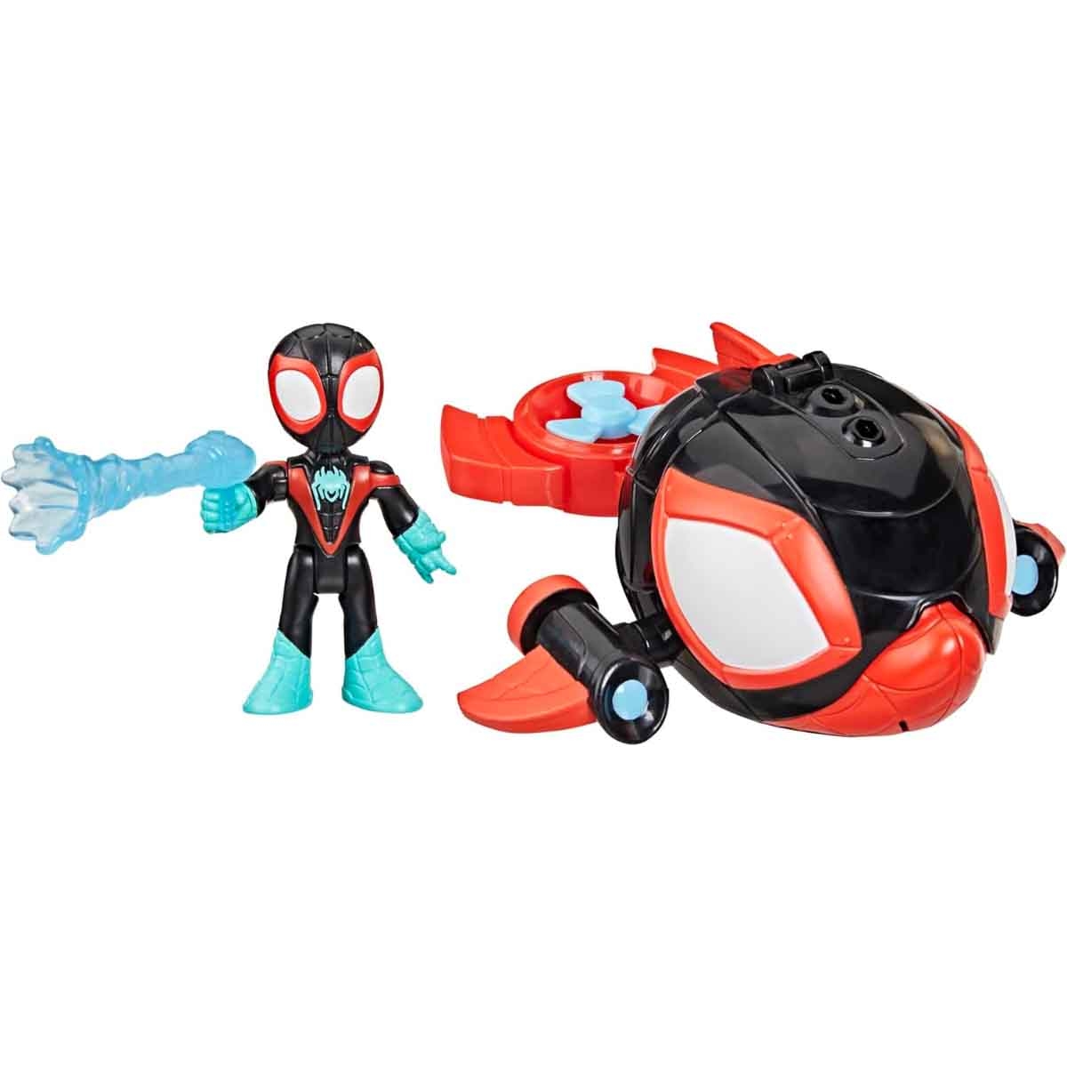 Hasbro Marvel Spidey & His Super Friends Waterwebs Spin Dolphin Vehicle Playset Unisex, 3-4 Years
