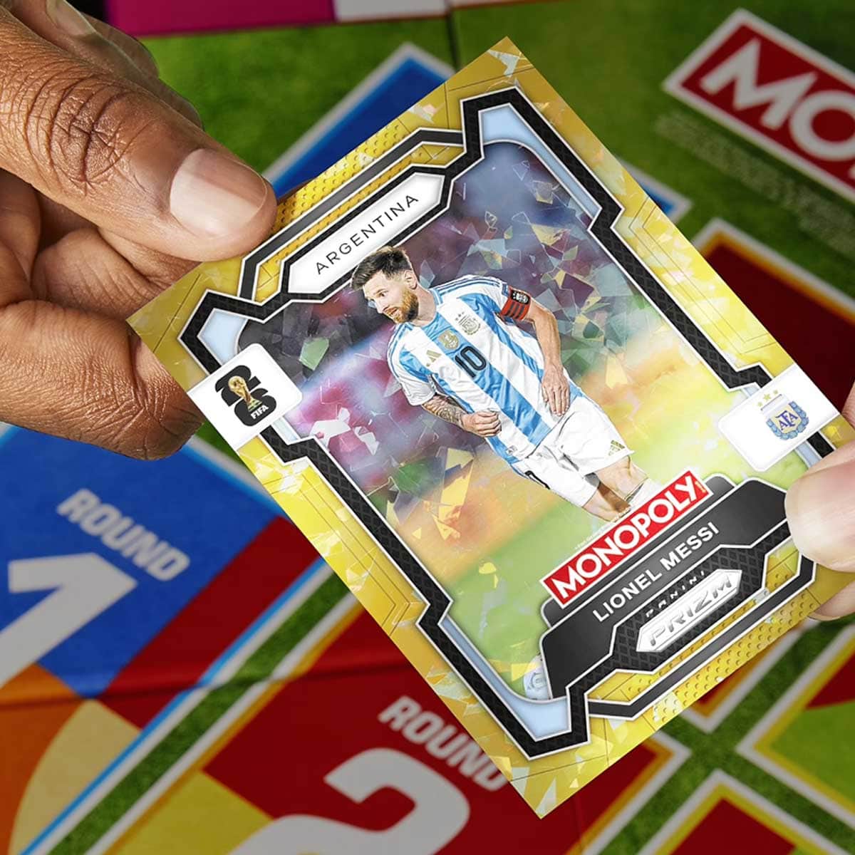 Monopoly FIFA World Cup Board Game with Panini Prizm Trading Cards Unisex, 8-10 Years